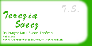 terezia svecz business card